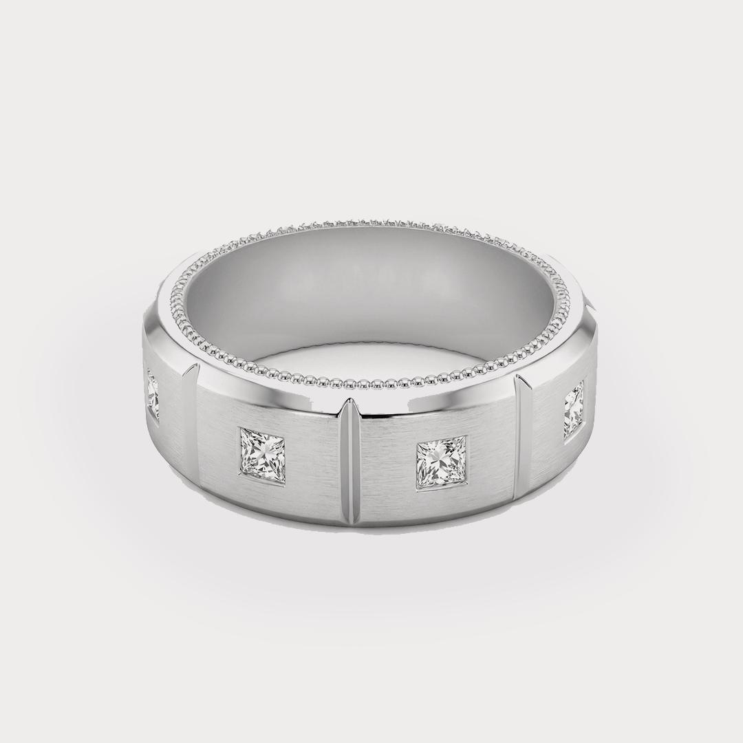 Crest Diamond Men's Ring