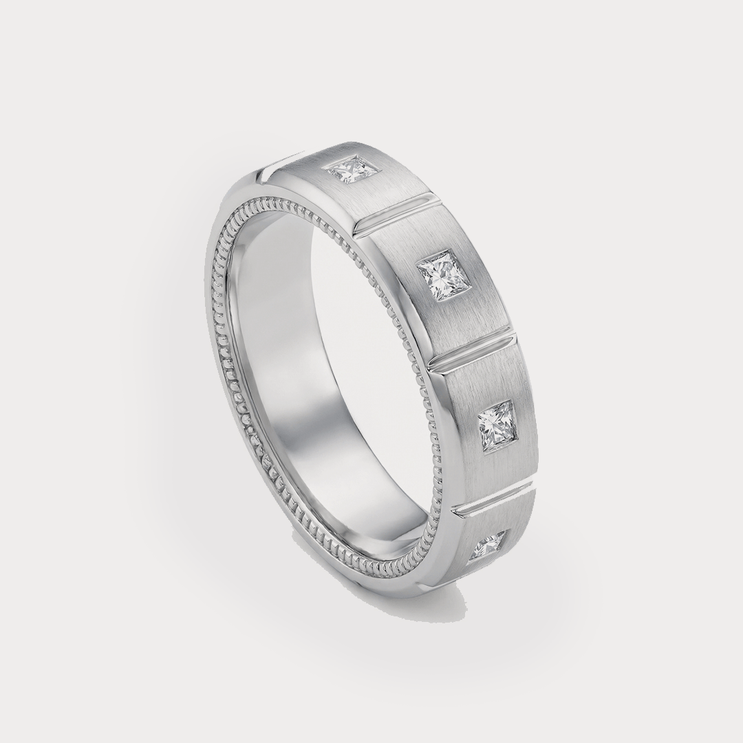 Crest Diamond Men's Ring
