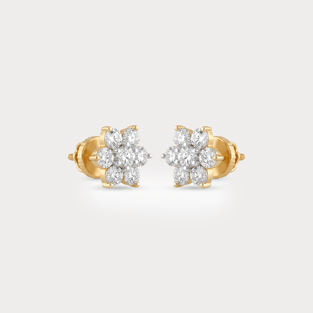 Lunar Bloom Diamond Earrings