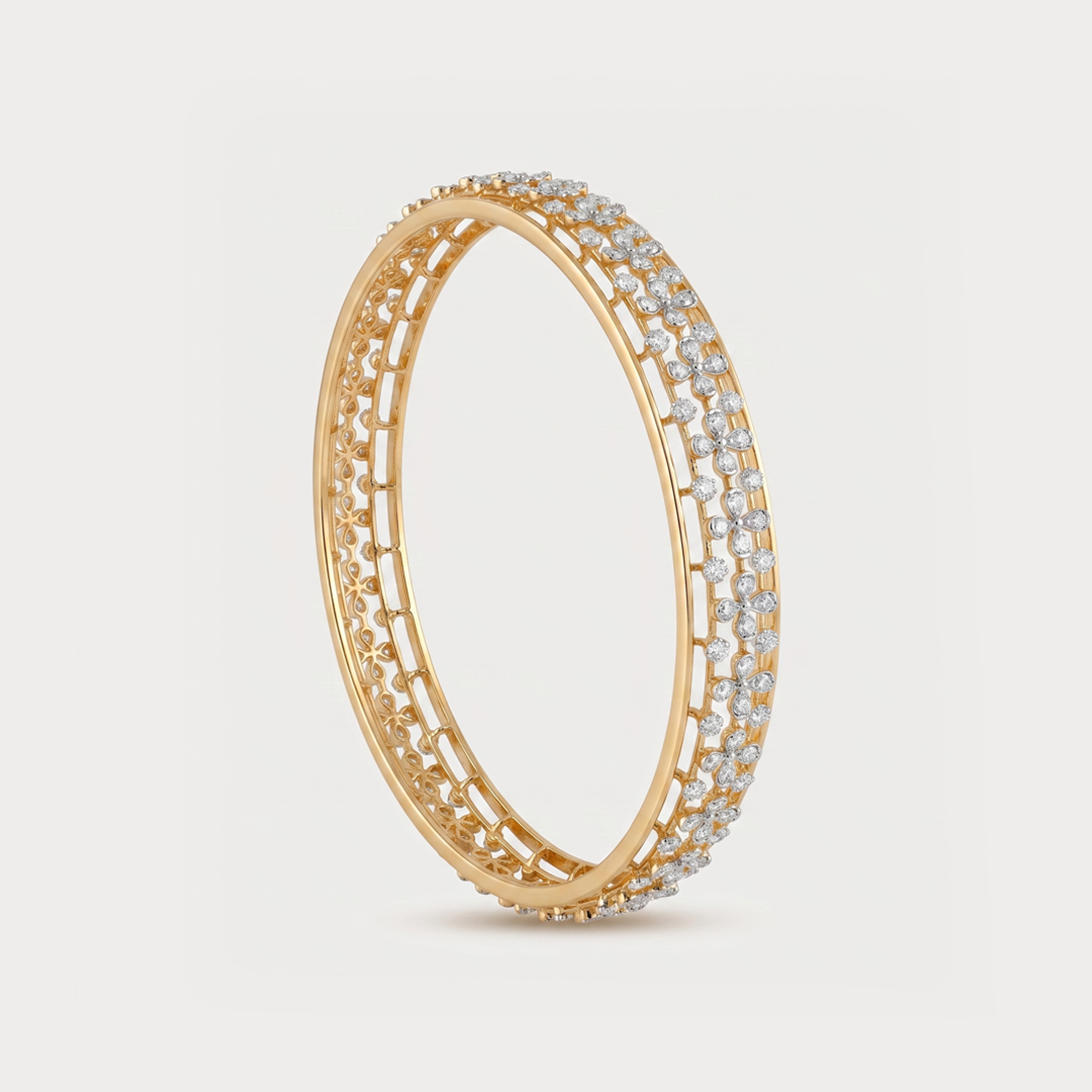 Aureole Diamond Bangle
