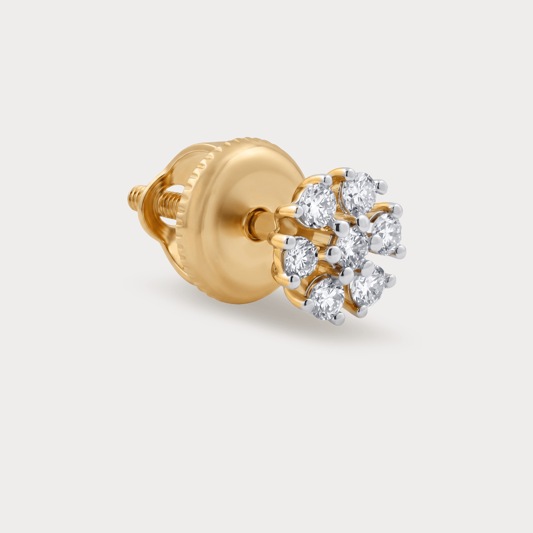 Springtide Stars & Flowers Diamond Earrings