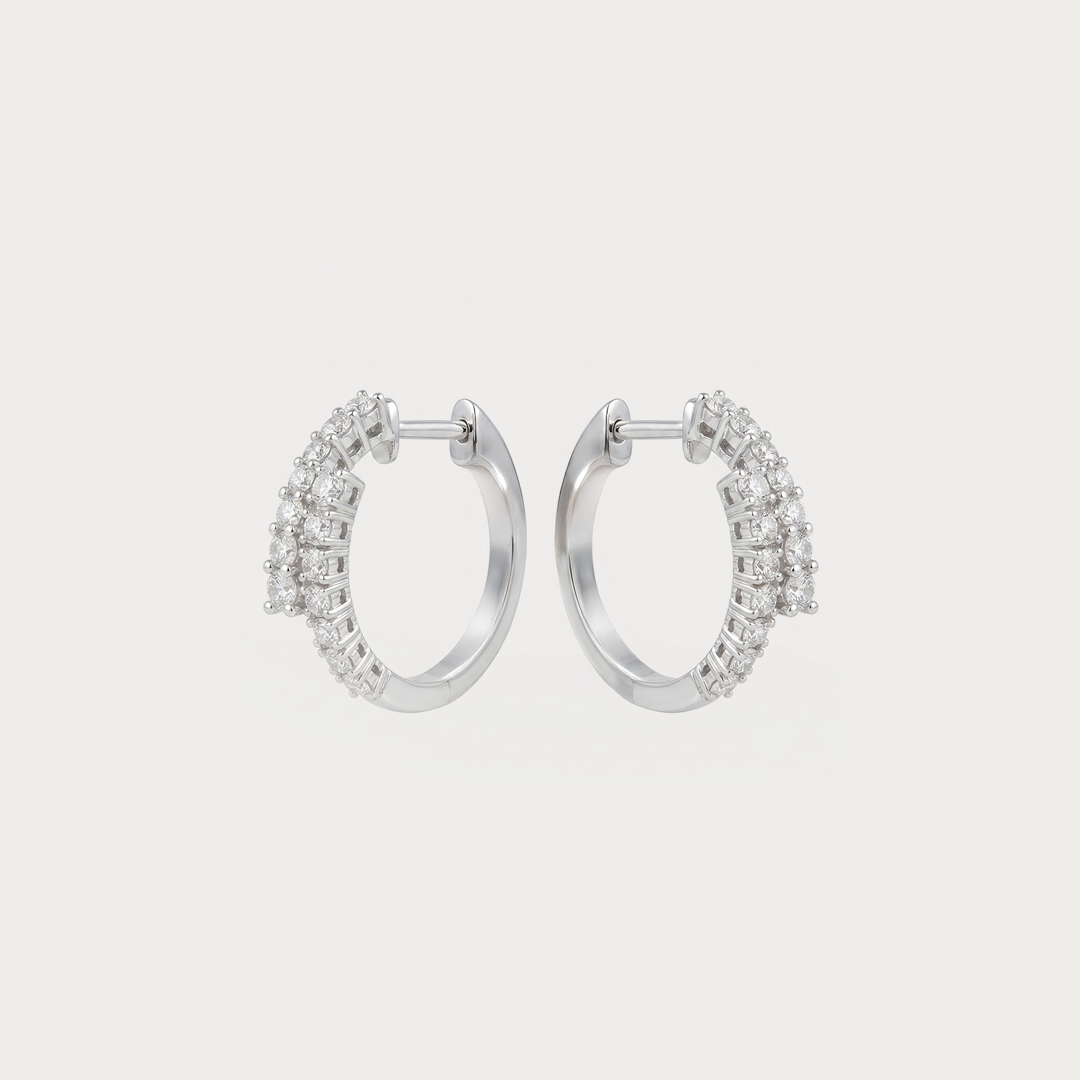 Curve Diamond Earrings