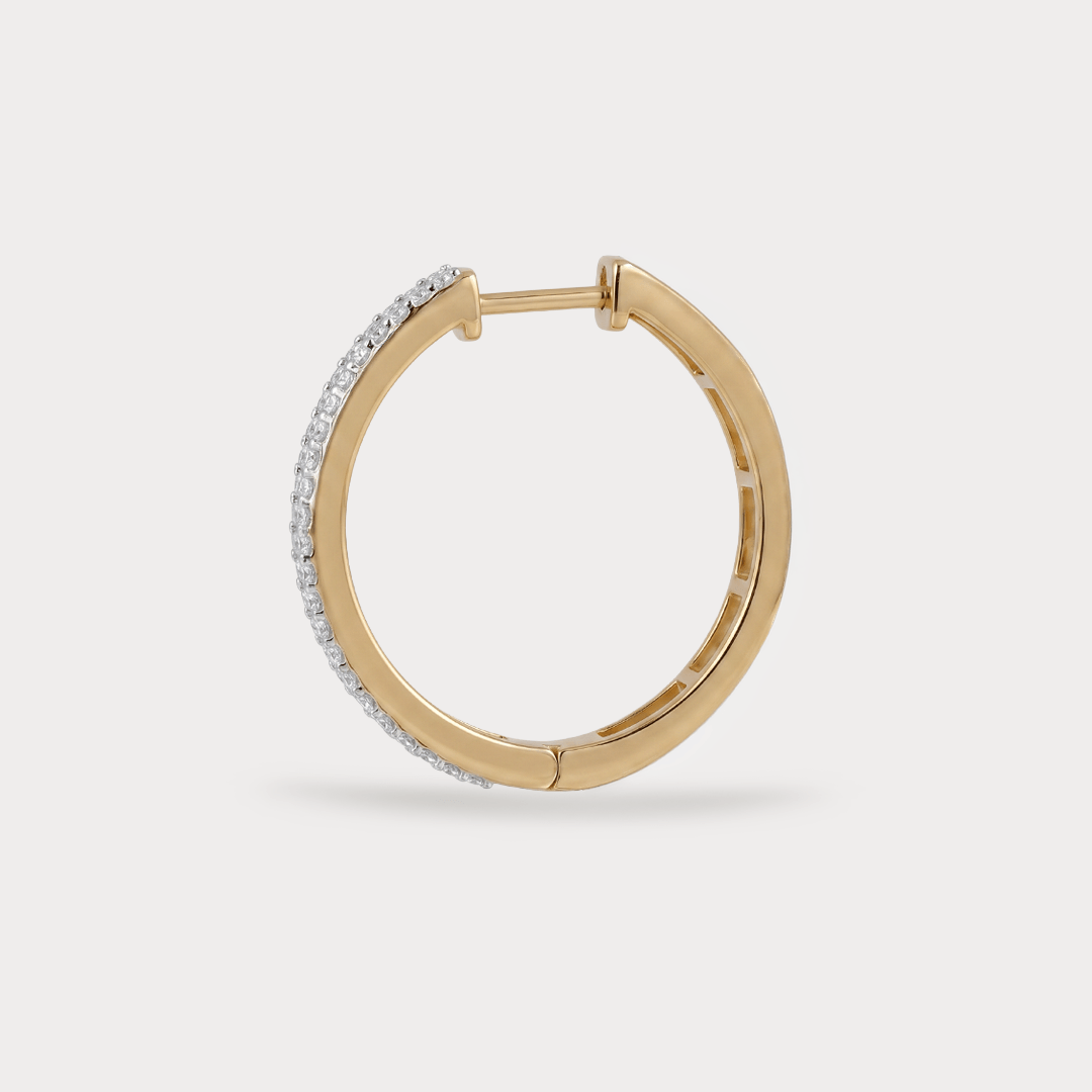 Brightfall Hoop Diamond Earrings