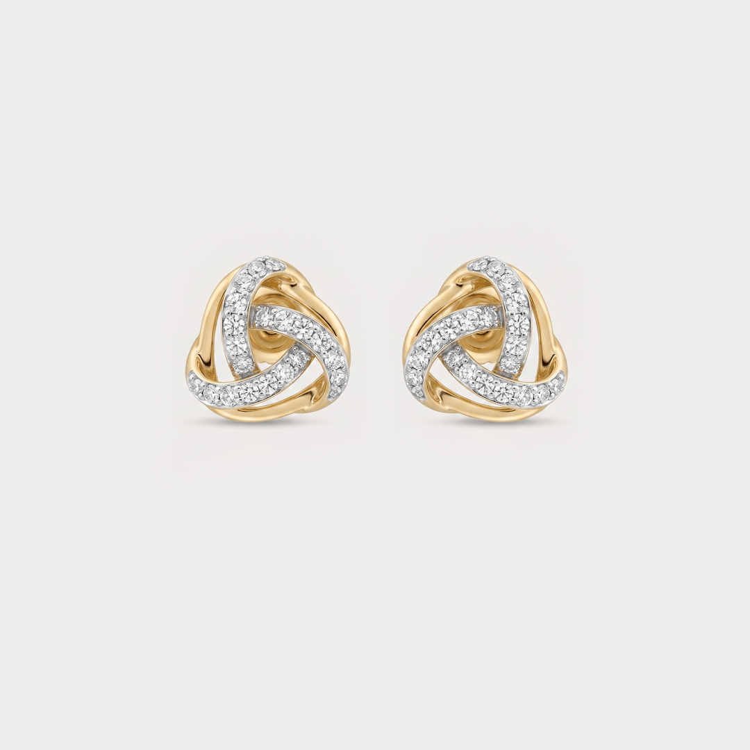 Twisted Diamond Studs