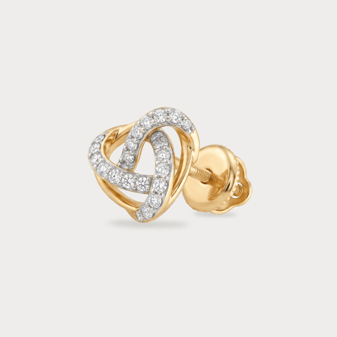 Twisted Diamond Studs
