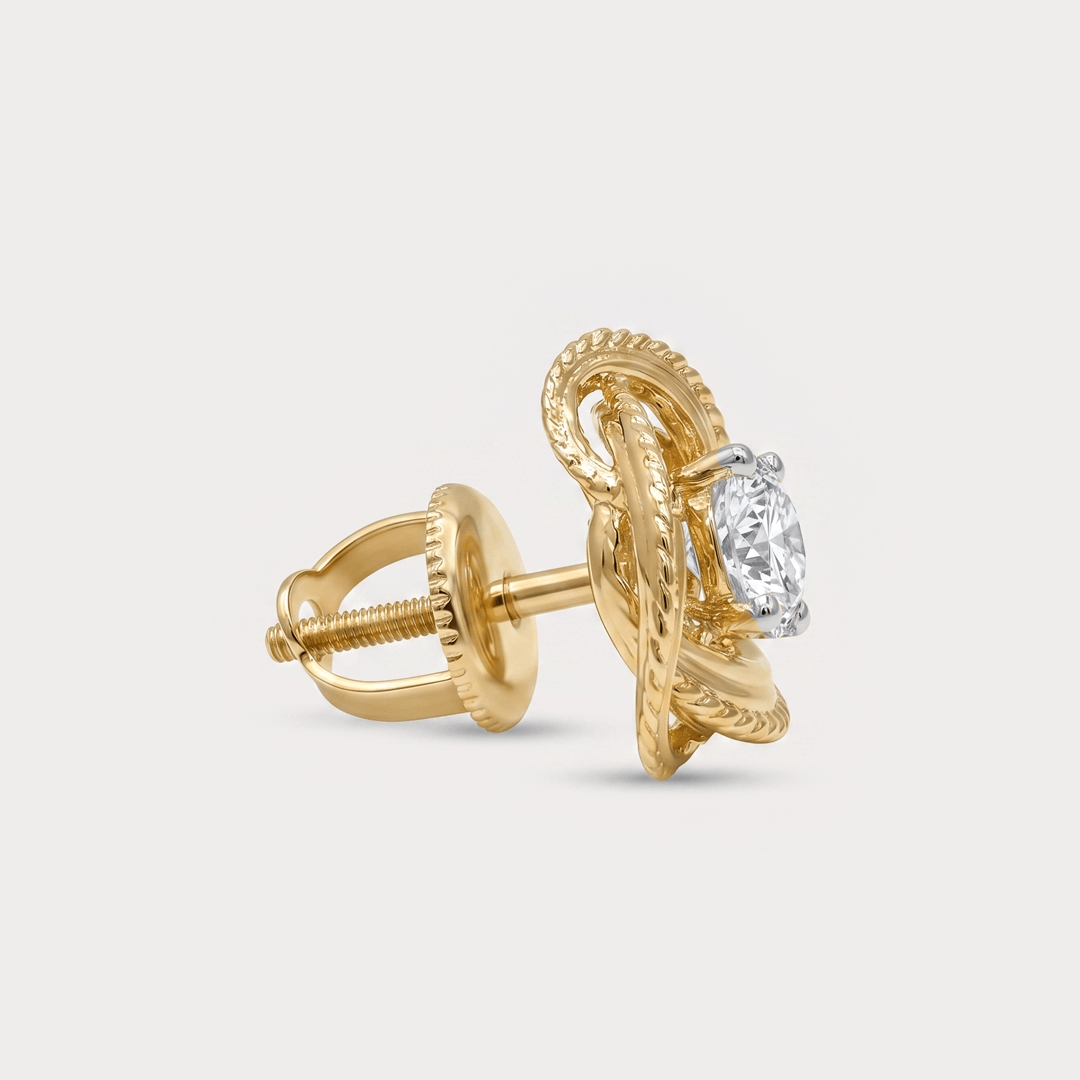 Intertwined Diamond Studs