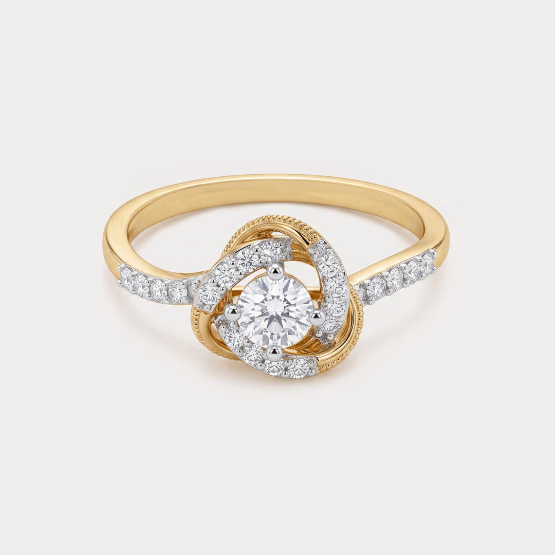 Whirl Diamond Ring