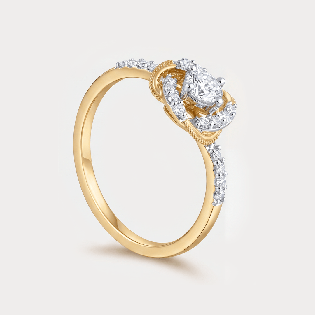 Whirl Diamond Ring