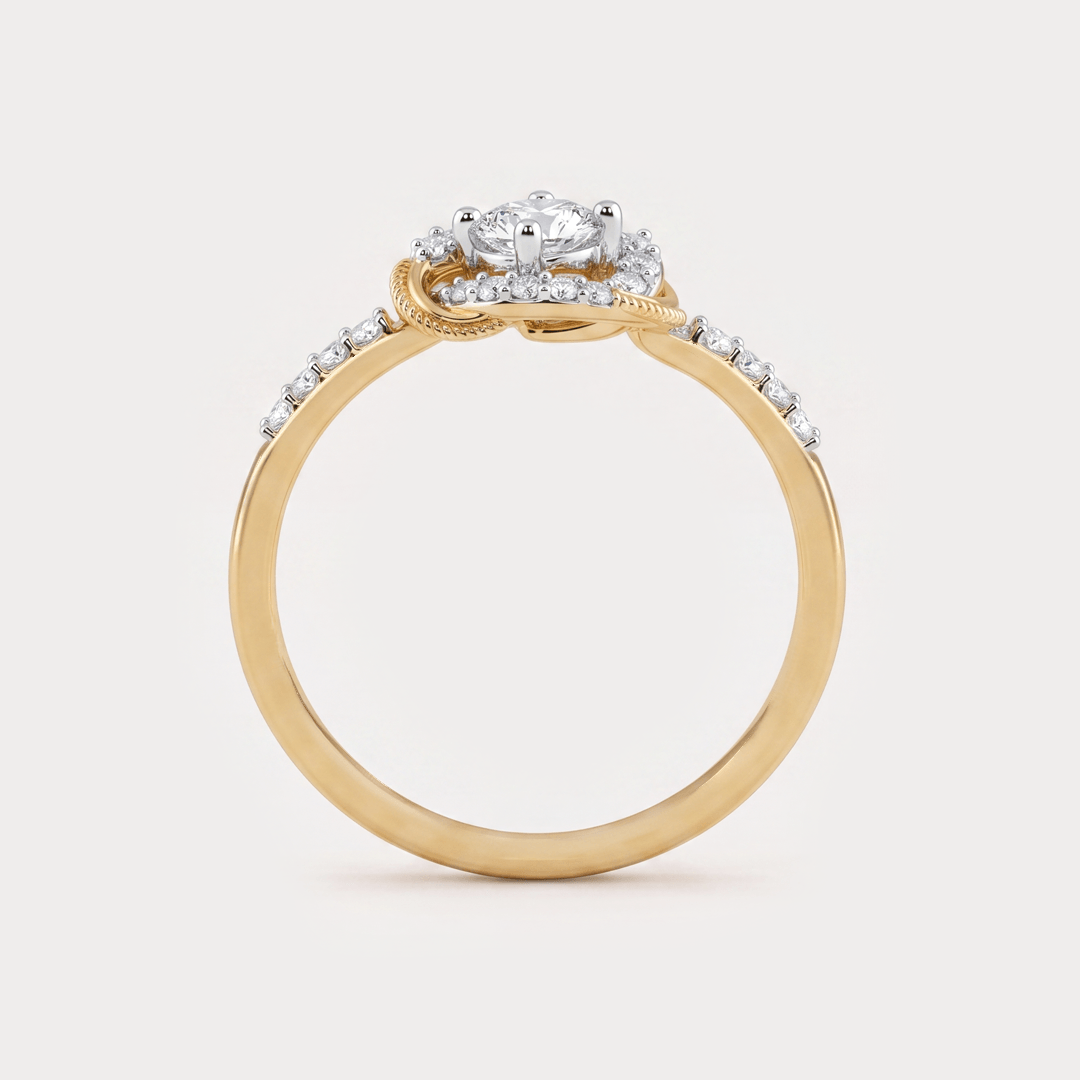 Whirl Diamond Ring