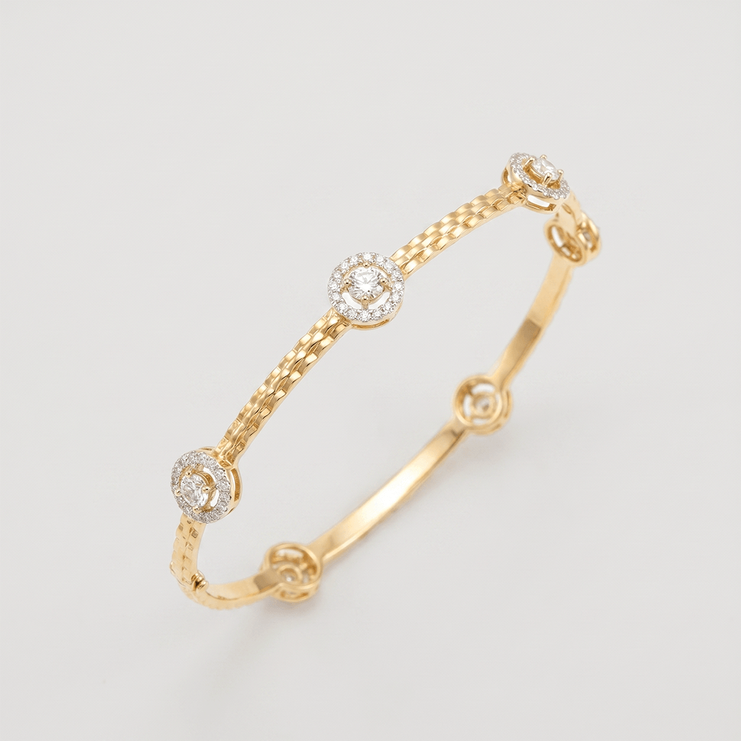 Lumière Éternelle Station Diamond Bangle