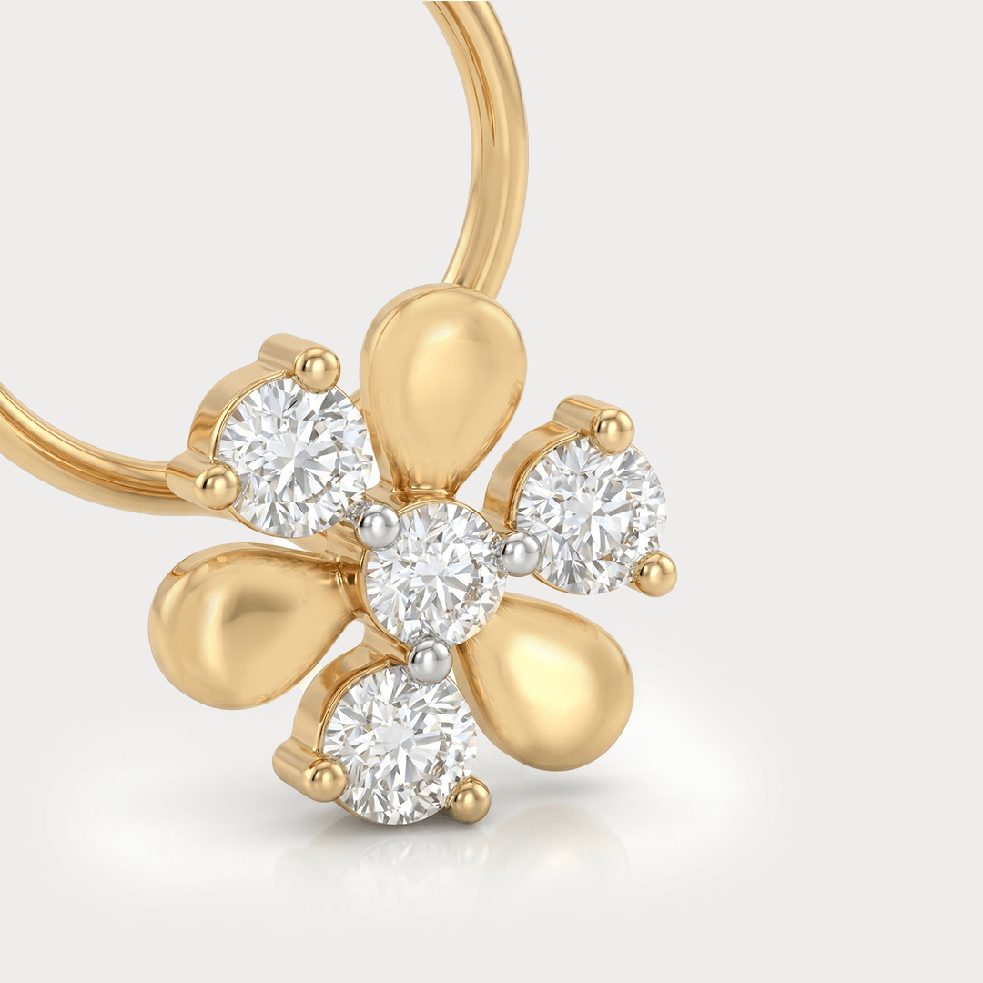 Wisp Diamond Nose Pin