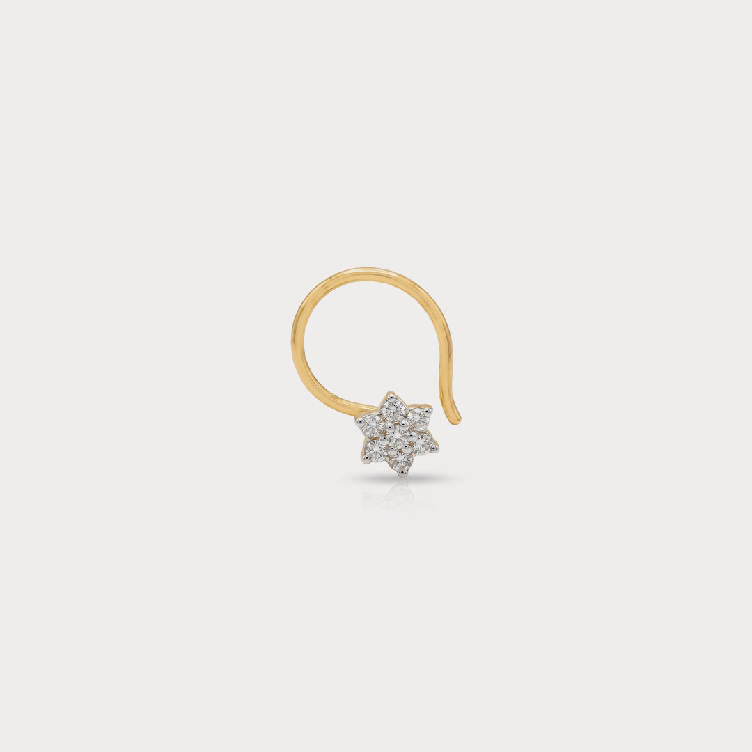 Filament Diamond Nose Pin