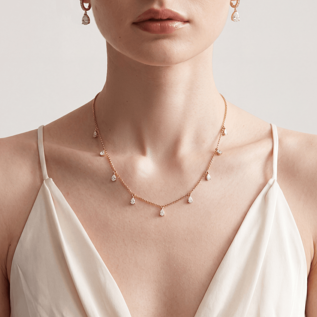 Lumineuse Station Diamond Necklace