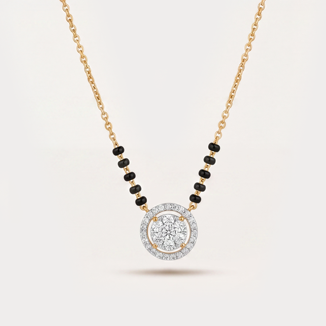 Halo Bloom Diamond Mangalsutra