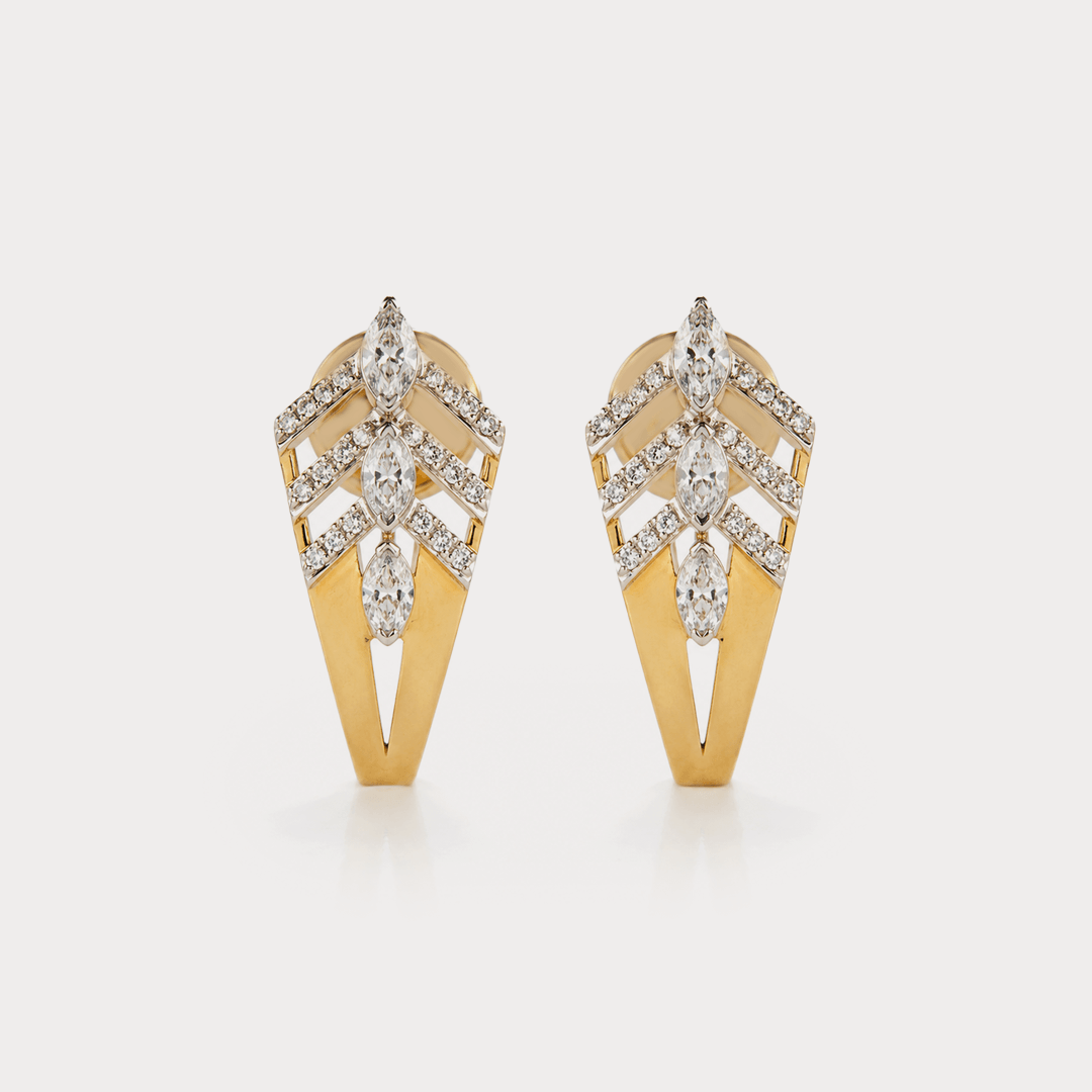 Coil Diamond Earrings