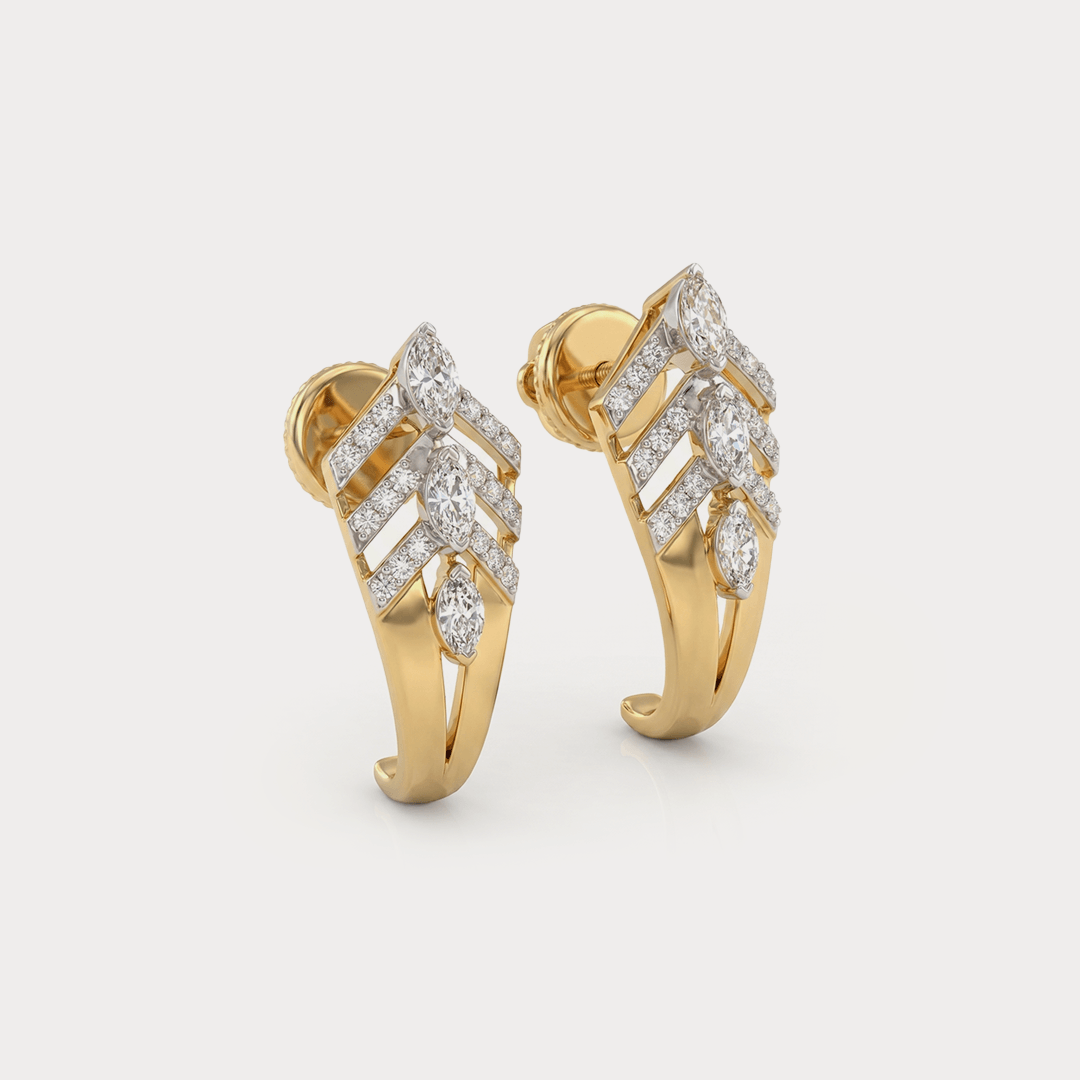 Coil Diamond Earrings