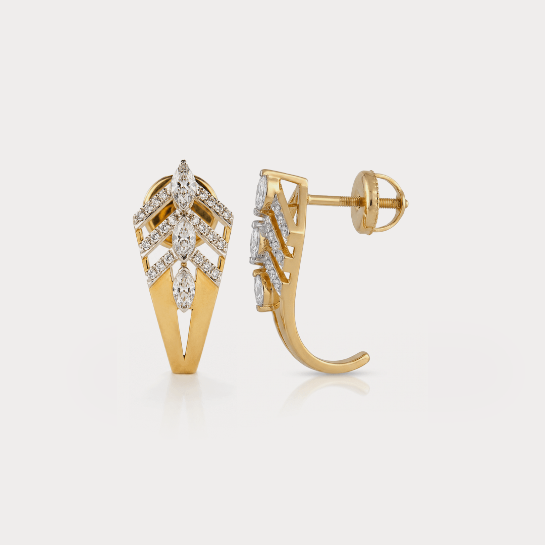 Coil Diamond Earrings