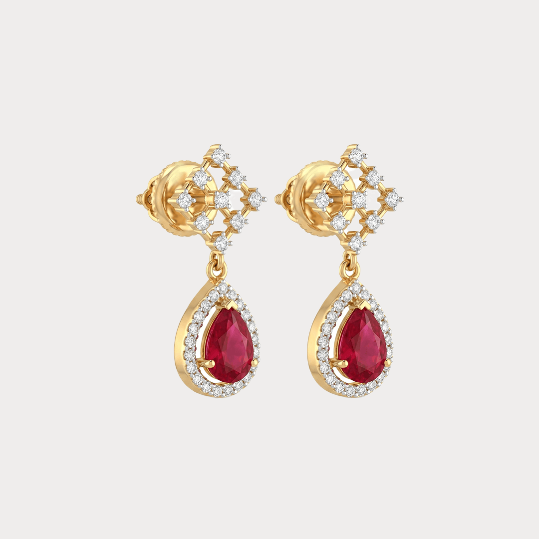 Crystal Bloom Diamond Earrings