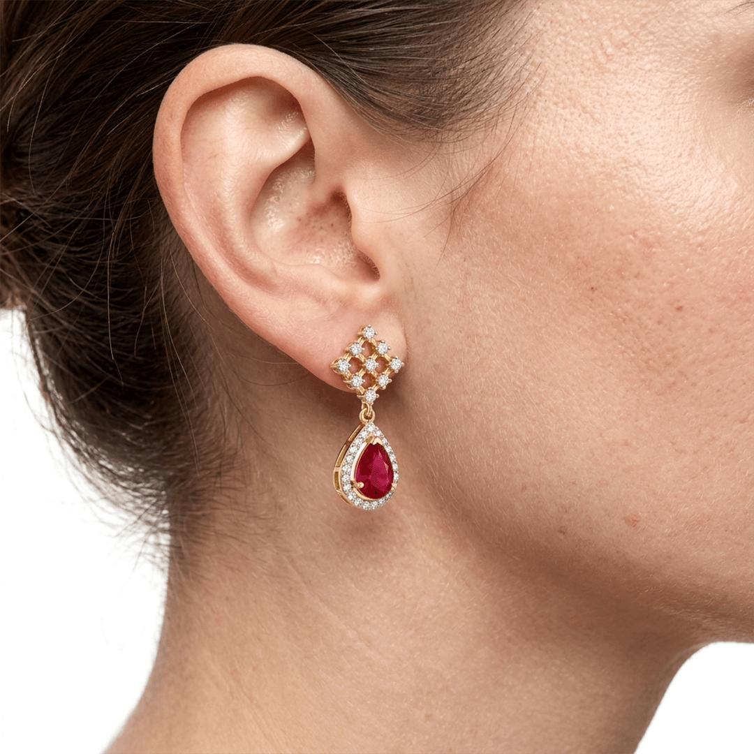 Crystal Bloom Diamond Earrings