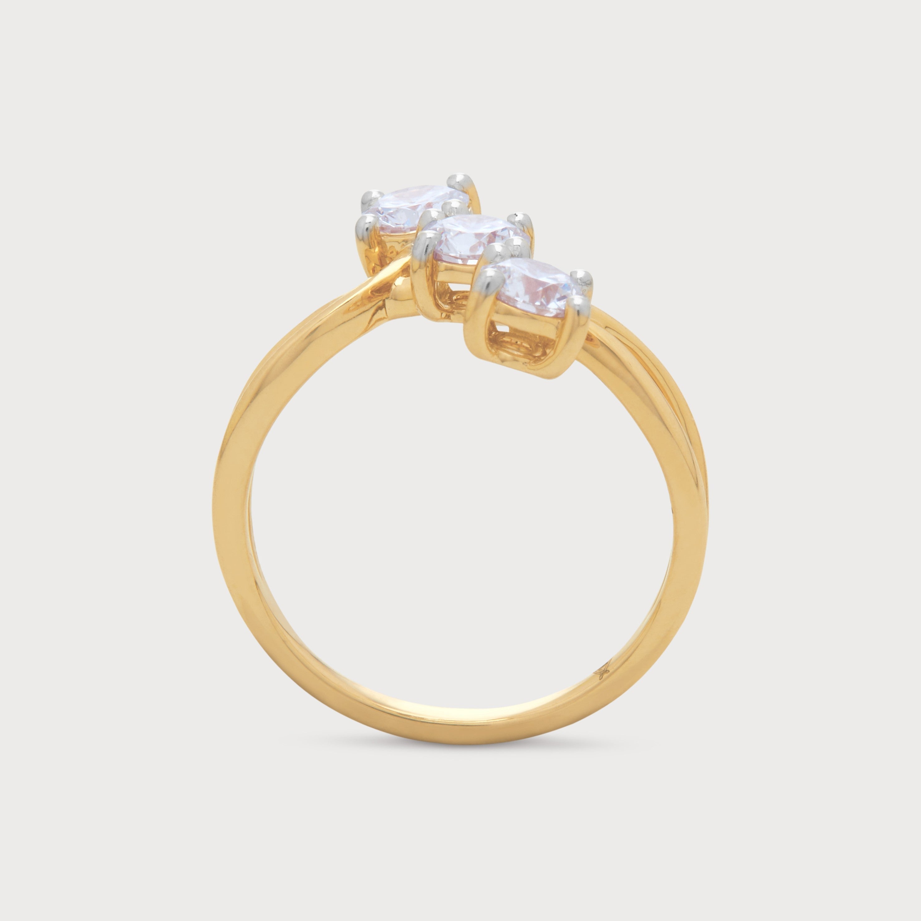 Trinity Twist Diamond Ring