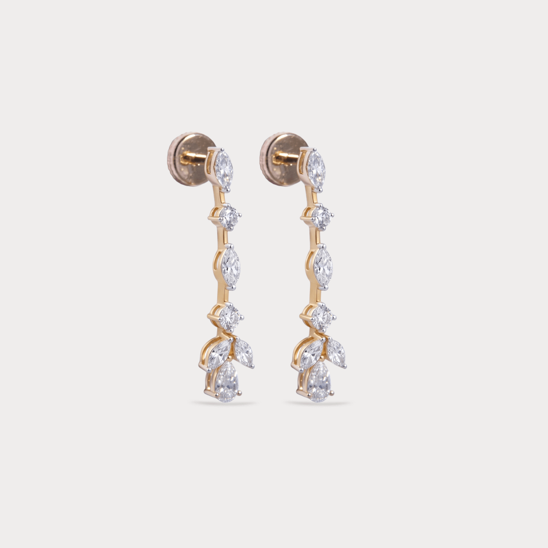 Cloudsong Drop Diamond Earrings