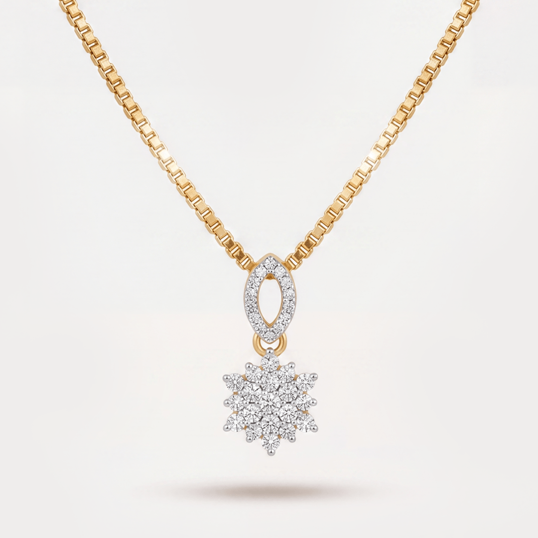 Floréal Floral-Nakshatra Diamond Pendant Chain