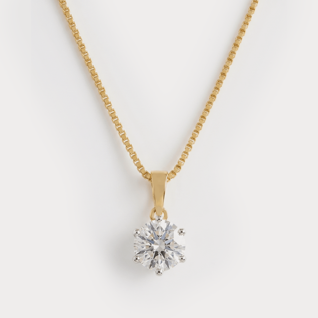 Starlit Grace Diamond Pendant