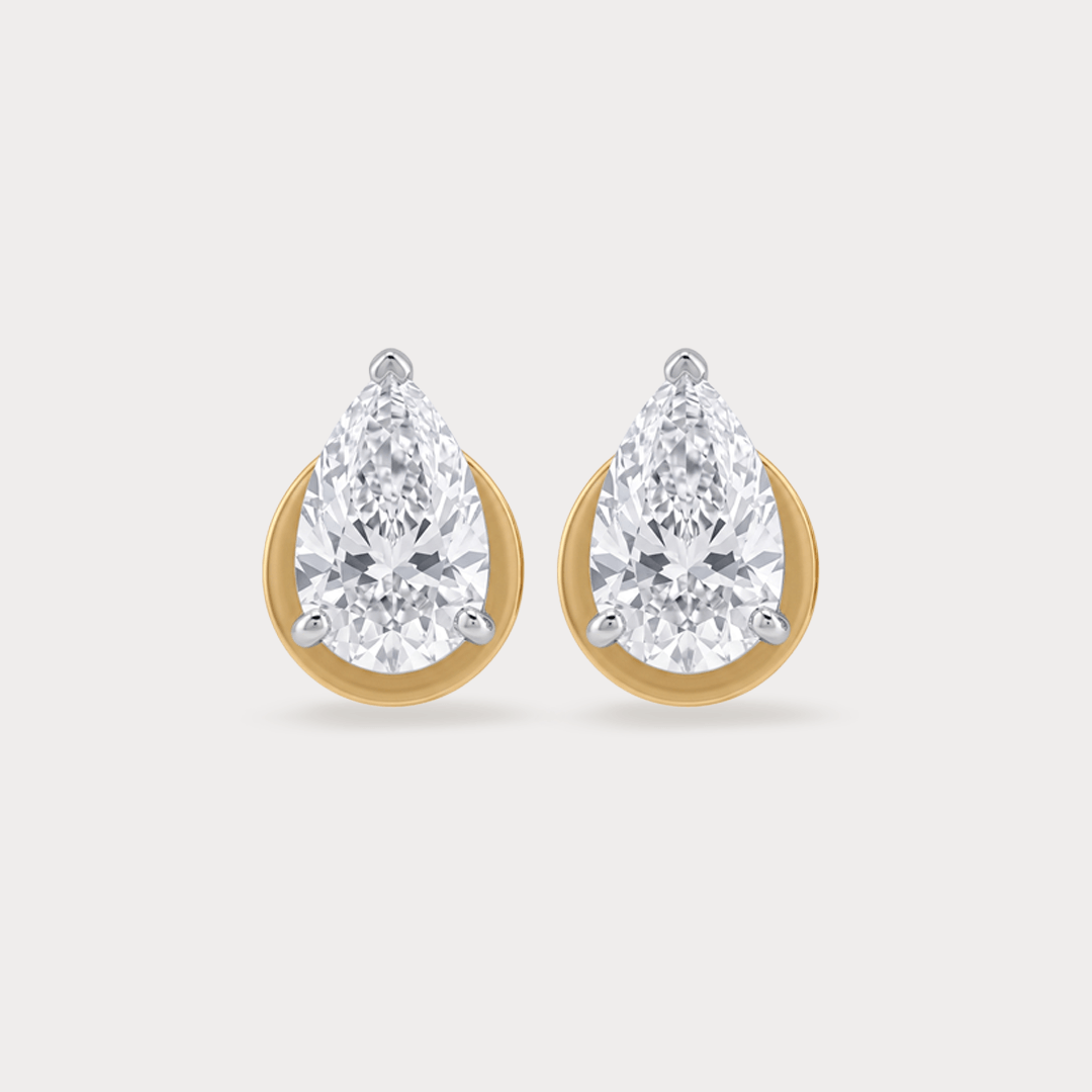Enthralling Mini Solitaire Diamond Earrings