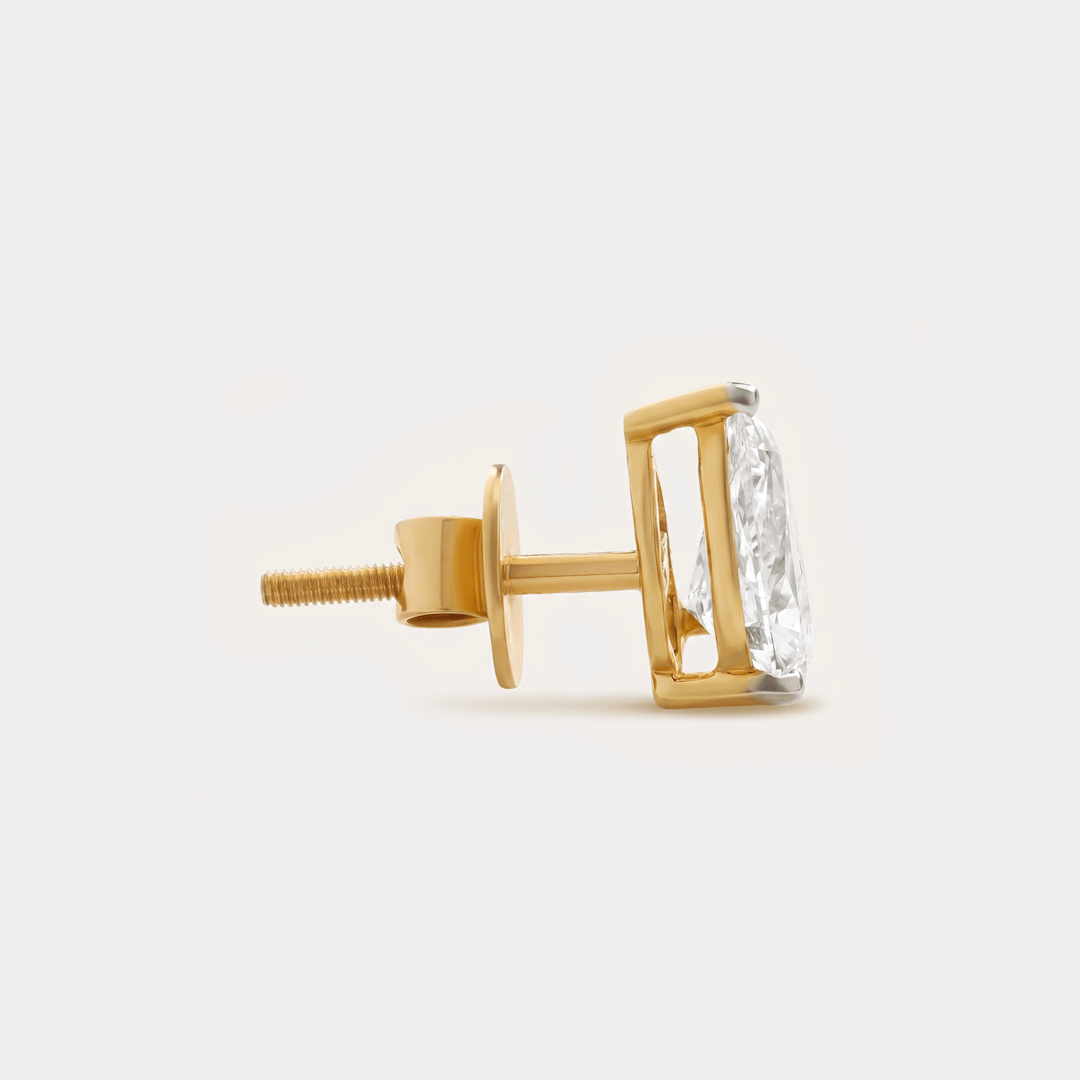 Regal Solitaire Diamond Earrings