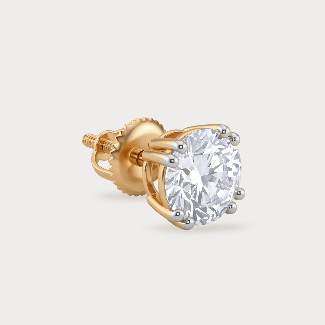 Majesty Solitaire Diamond Earrings