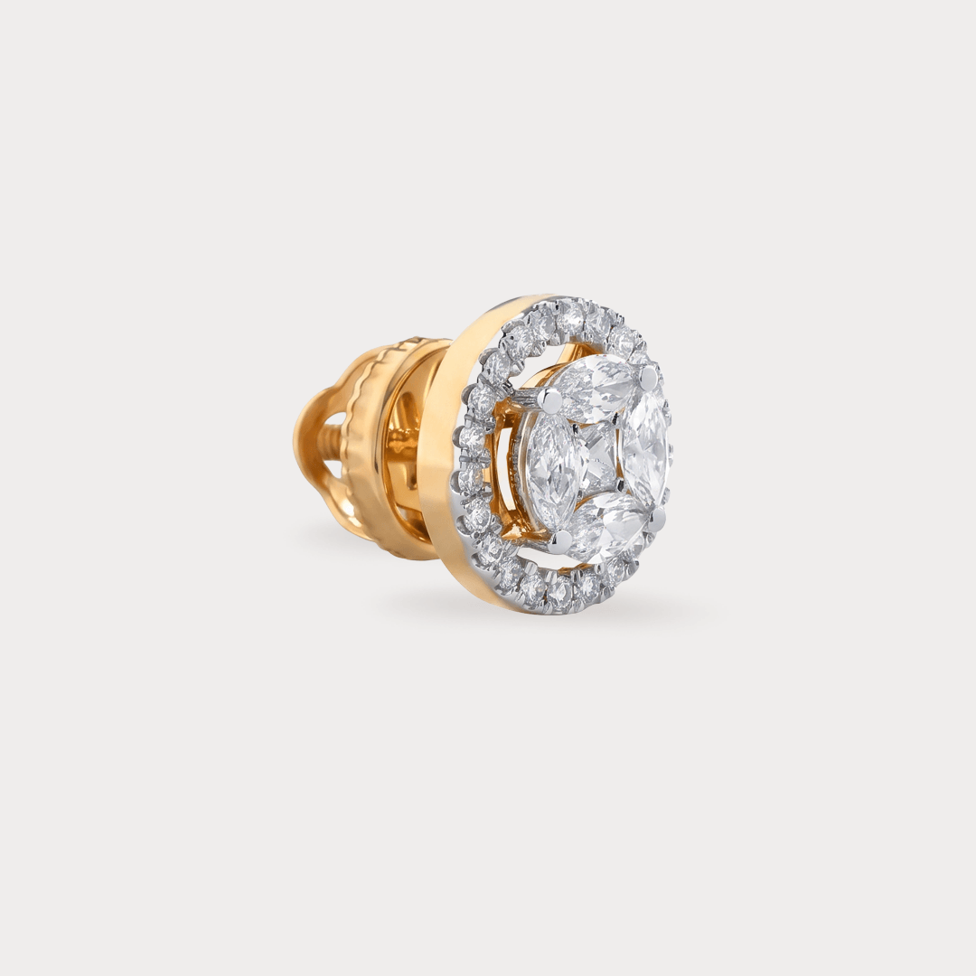 Sunbeam Halo Diamond Studs