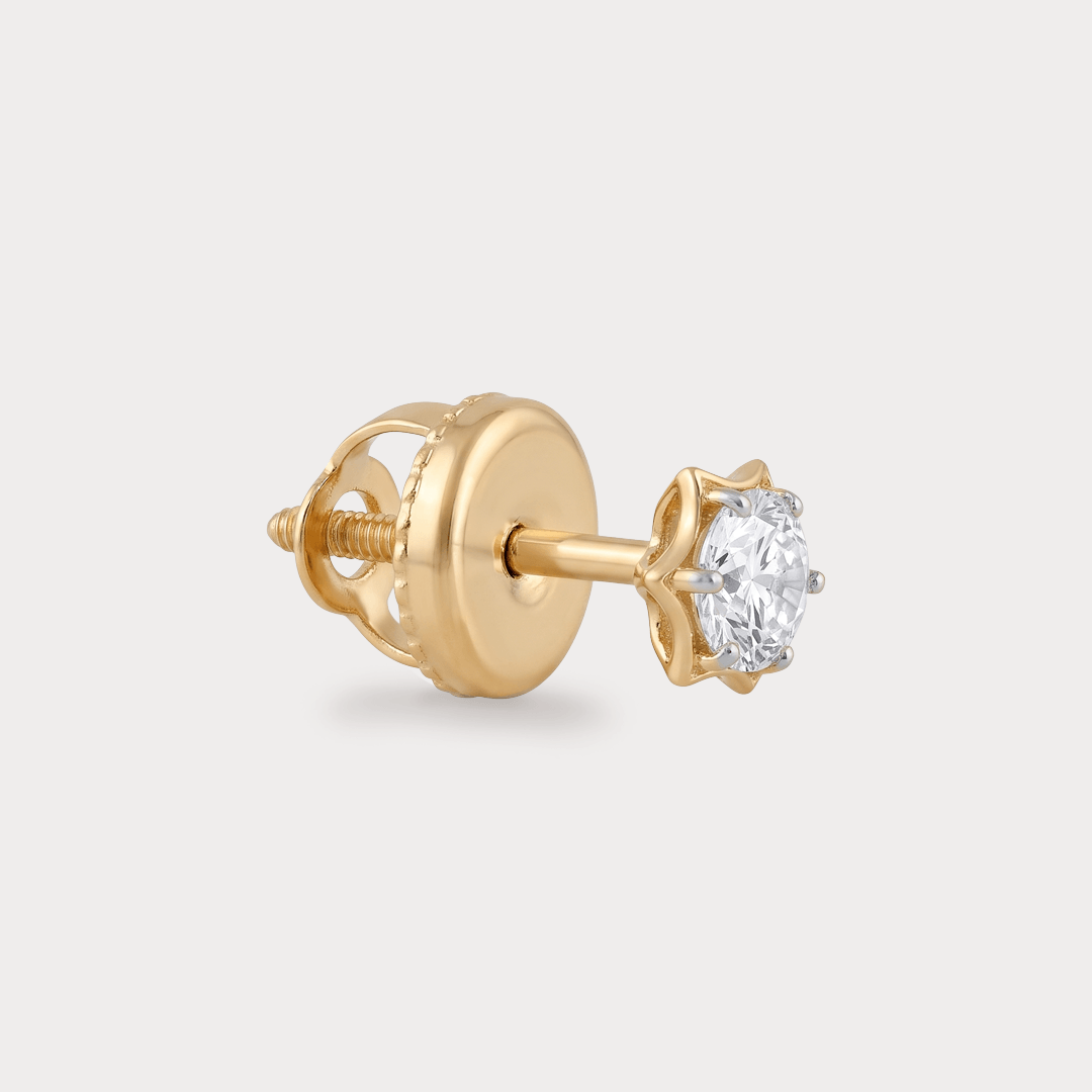 Hexagon Diamond Studs