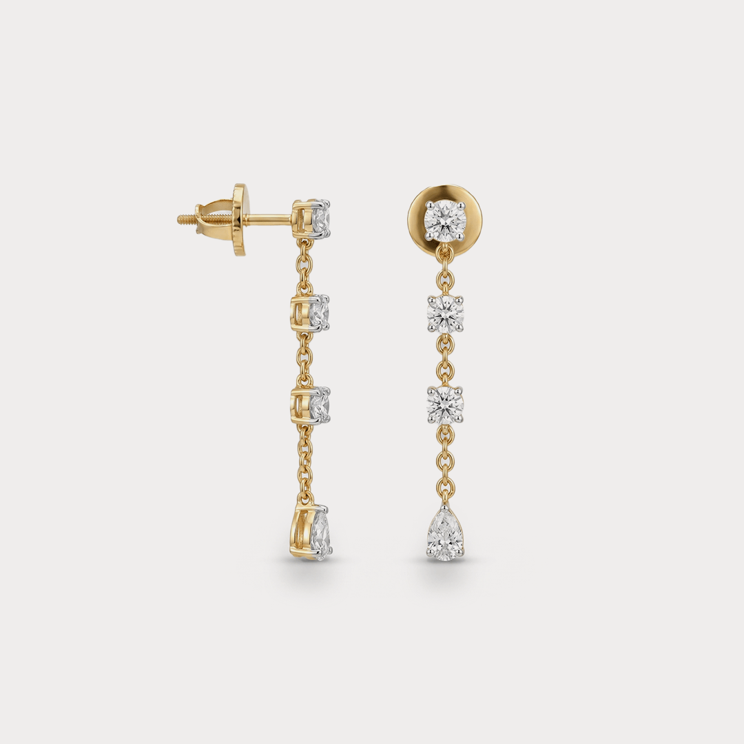 Tide Diamond Earrings