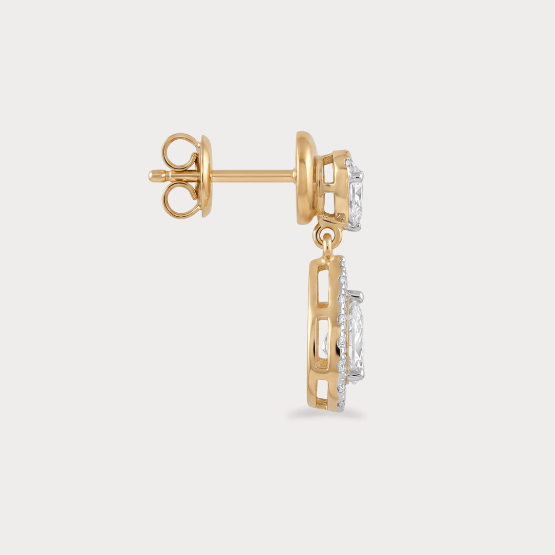 Windveil Drop Diamond Earrings