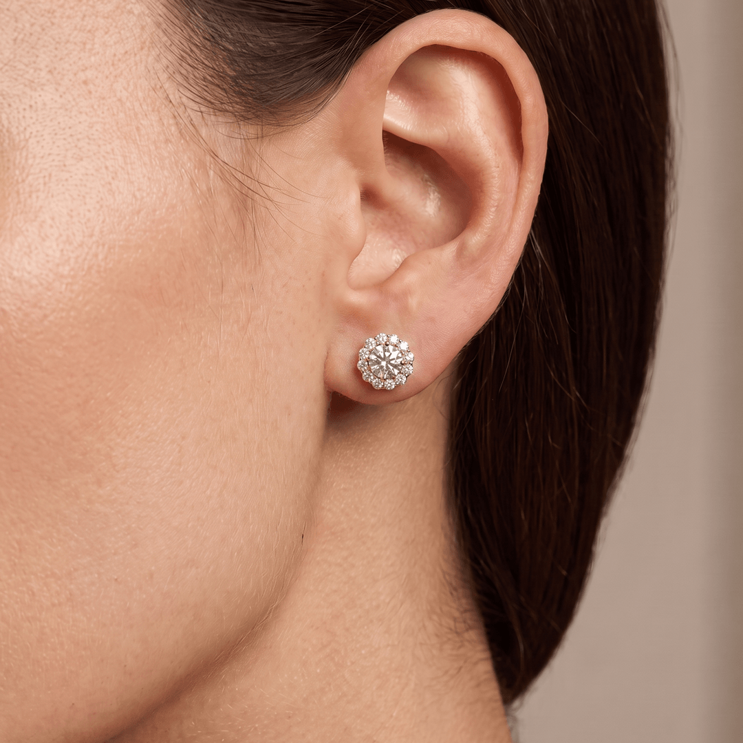 Halcyon Halo Diamond Studs