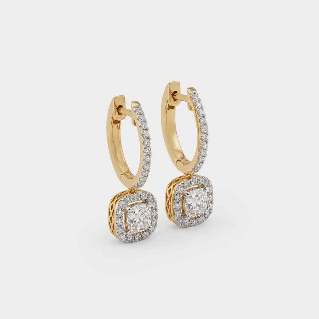 Radiant Diamond Earrings
