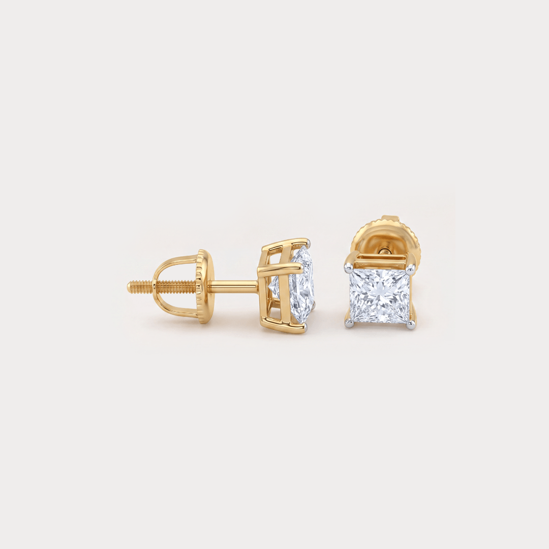 Scintilla Mini Solitaire Diamond Earrings