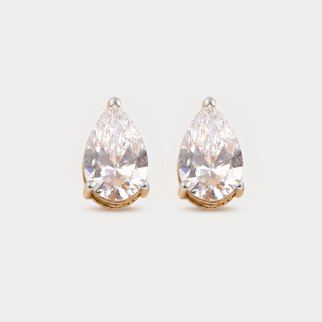 Exquisite Solitaire Diamond Earrings