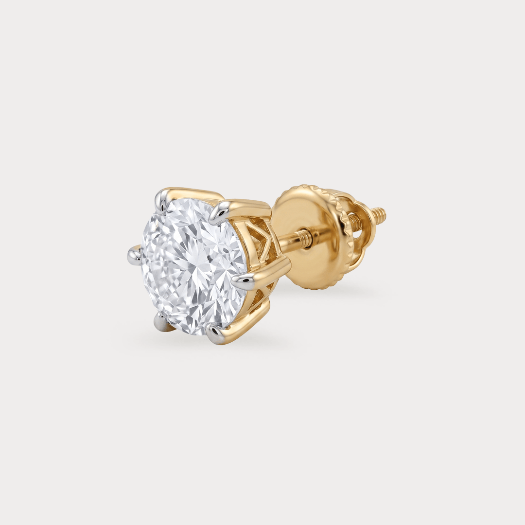 Enthrall Solitaire Diamond Earrings