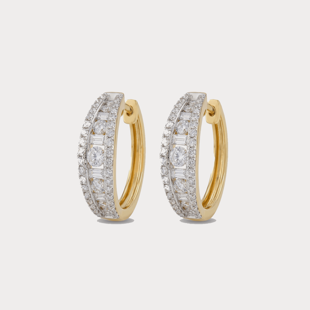 Round Diamond Earrings