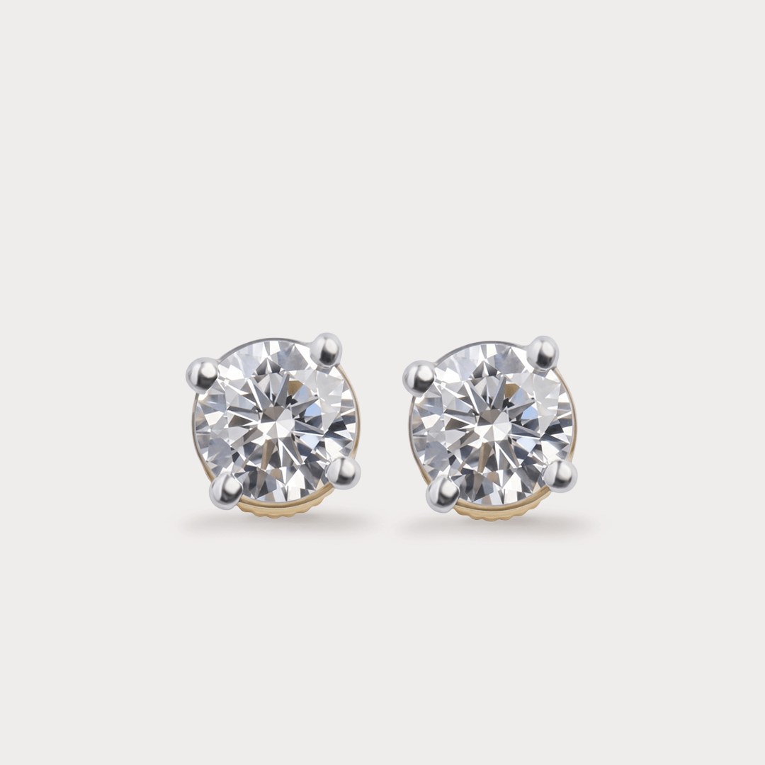 Beauteous Mini Solitaire Diamond Earrings