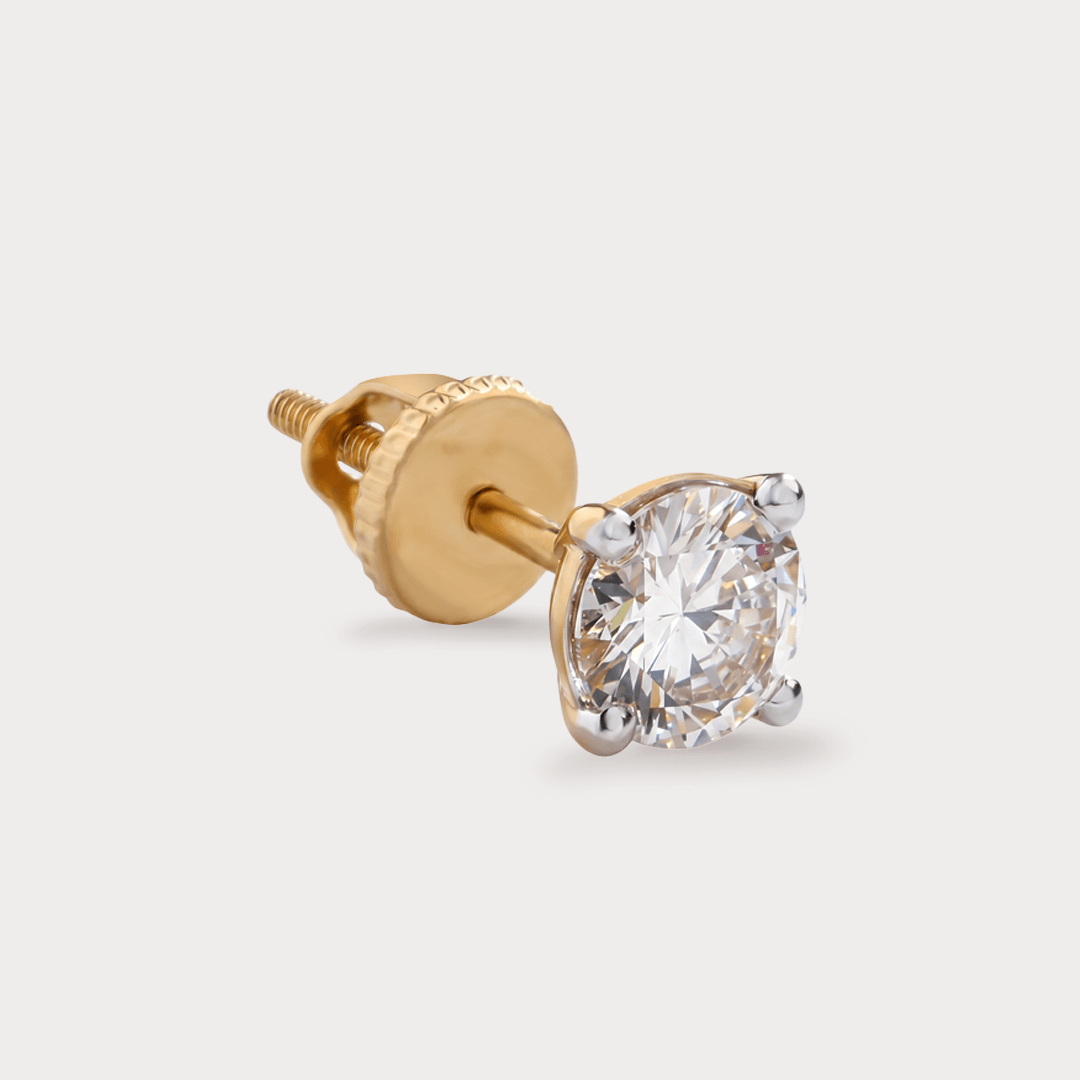 Beauteous Mini Solitaire Diamond Earrings
