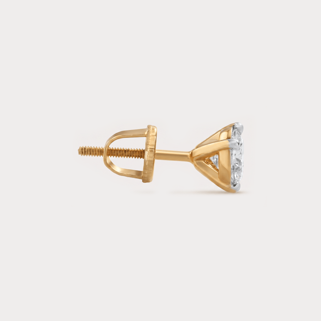 Beauteous Mini Solitaire Diamond Earrings