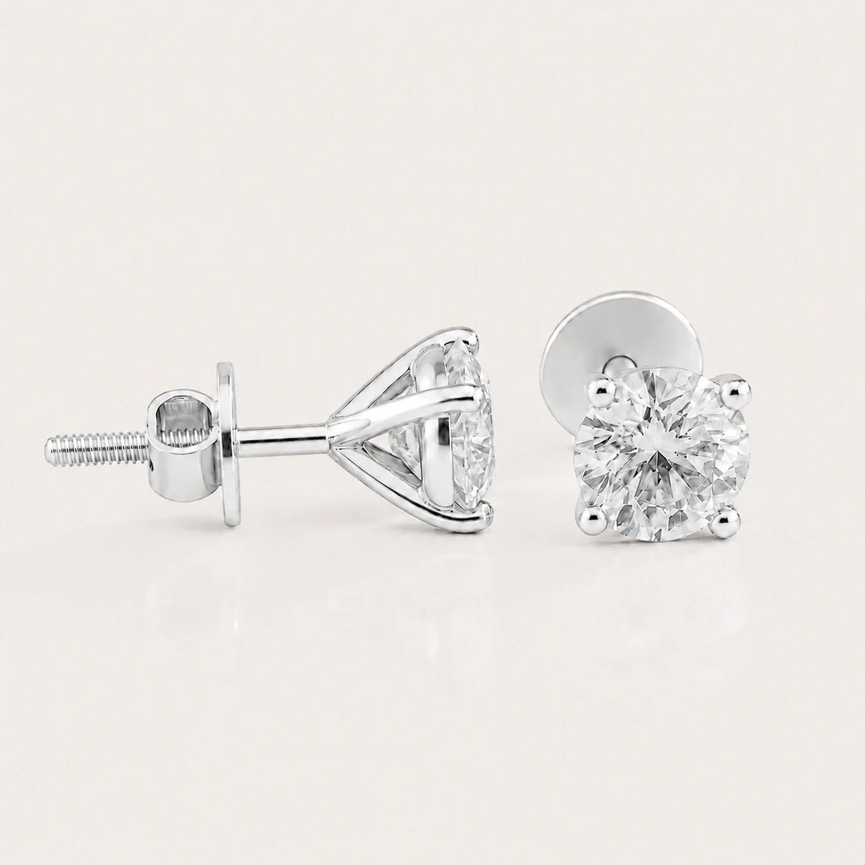 Fulgor Solitaire Diamond Earrings