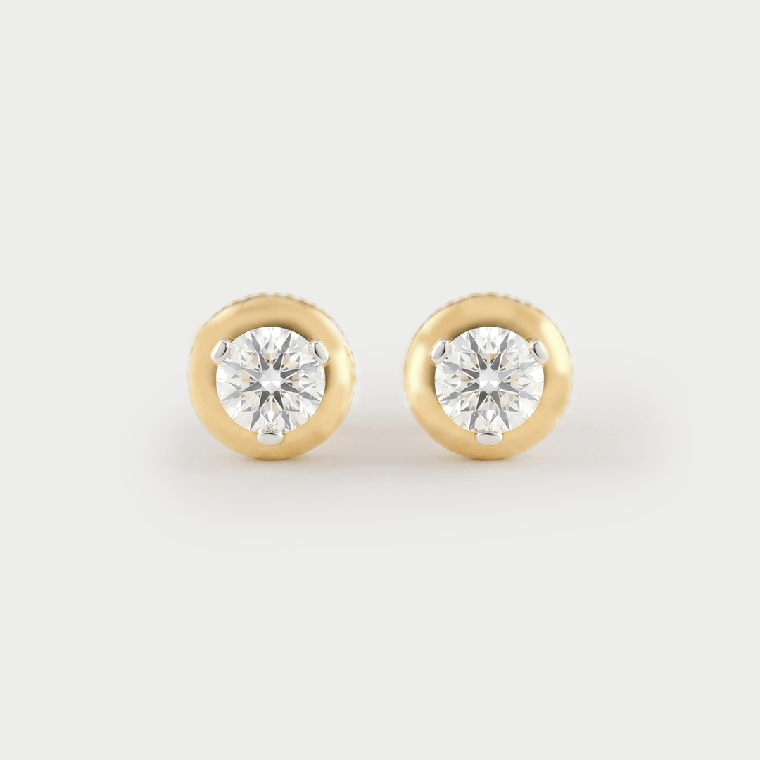 Lueur Subtile Mini Solitaire Diamond Earrings