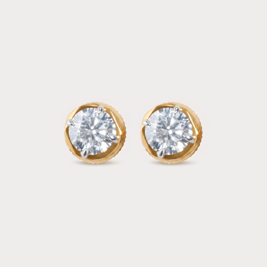 Windwhisper Mini-Solitaire Diamond Studs