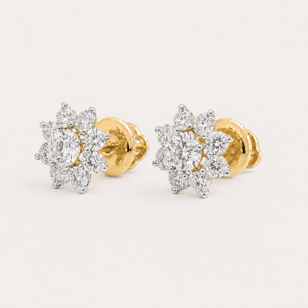 Celestia Nakshatra Diamond Earrings