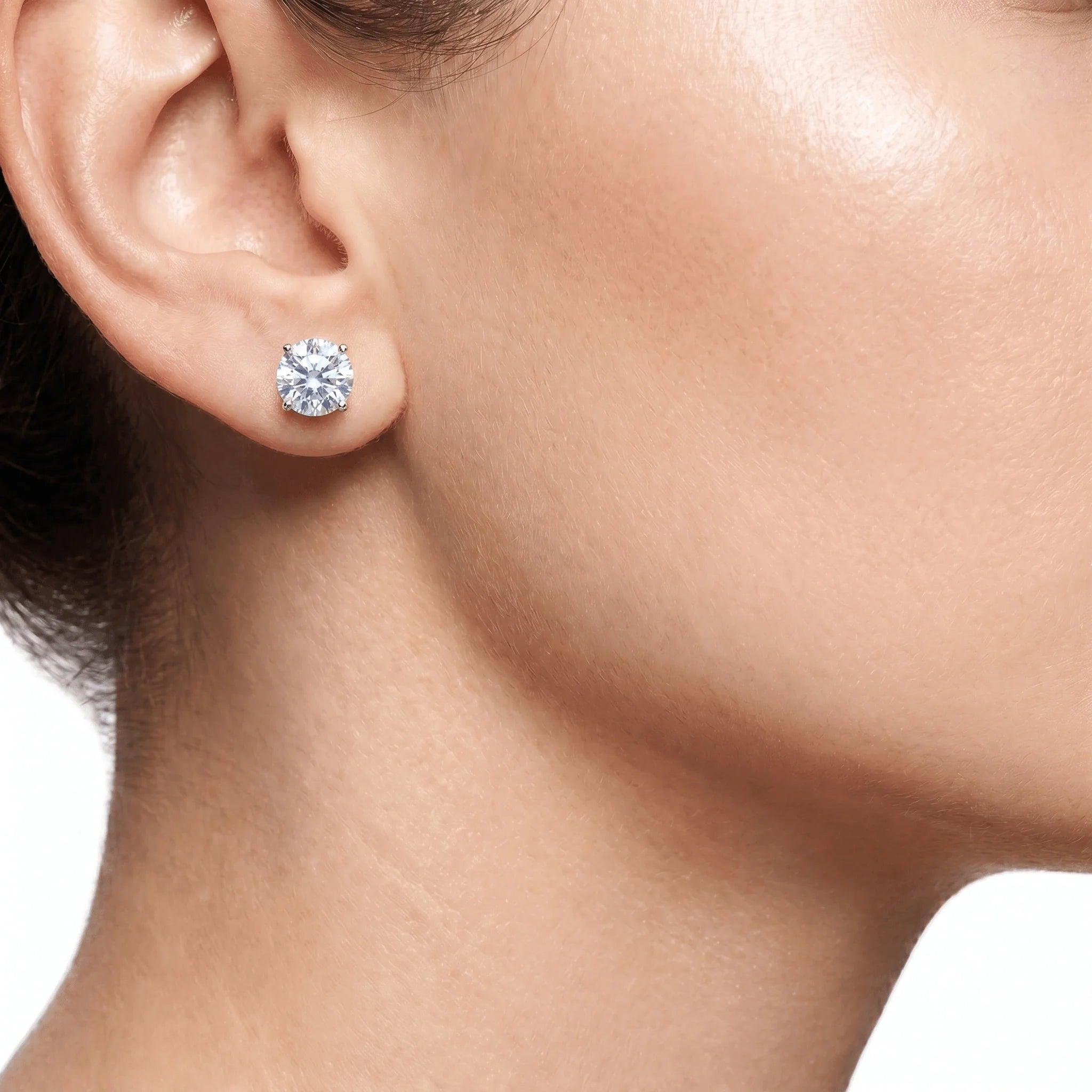 Statement of Grace 1 Crt Solitaire Diamond Earrings