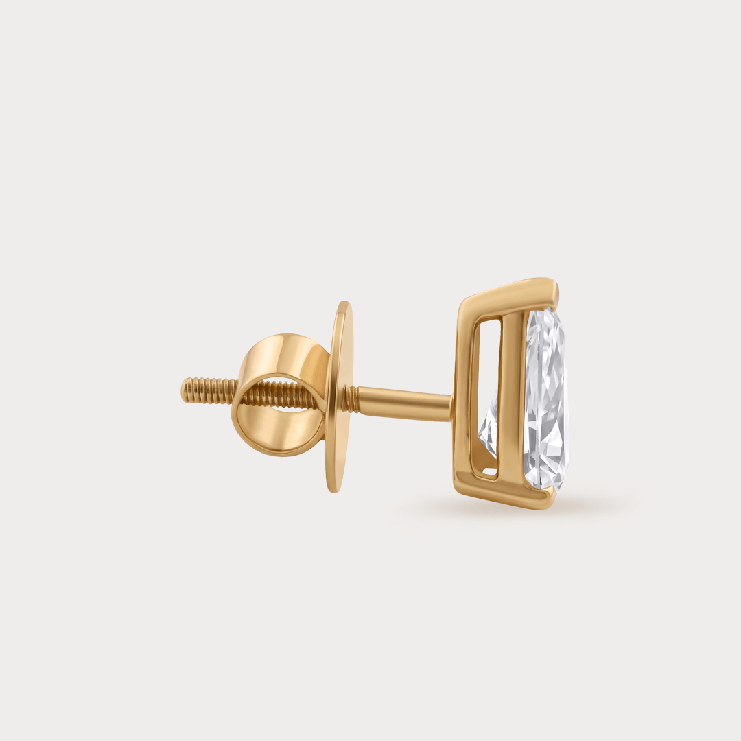 Rayon d'Or Solitaire Diamond Earrings