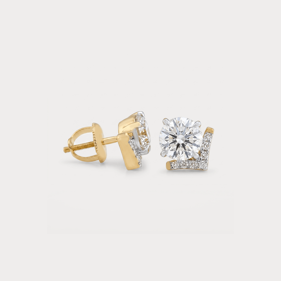 Gilt Diamond Earrings